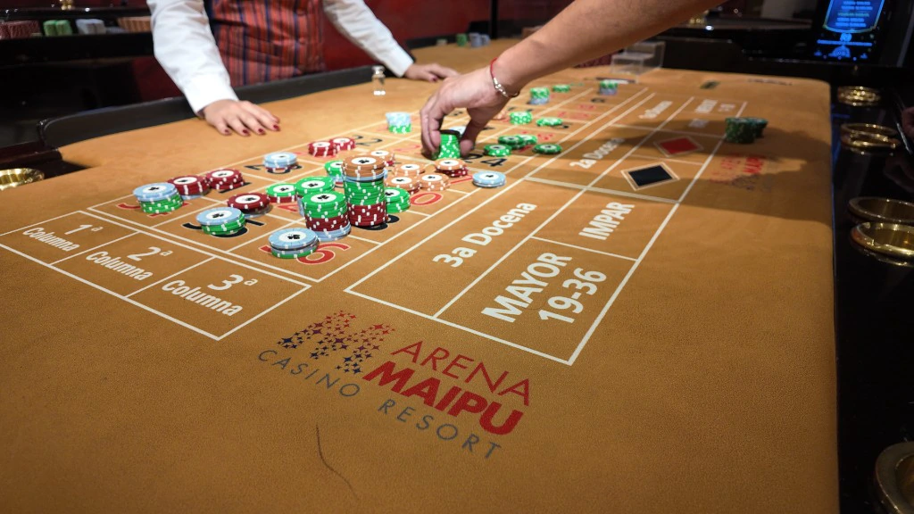 Apuestas sobre la mesa de ruleta de Arena Maipú Casino Complejo